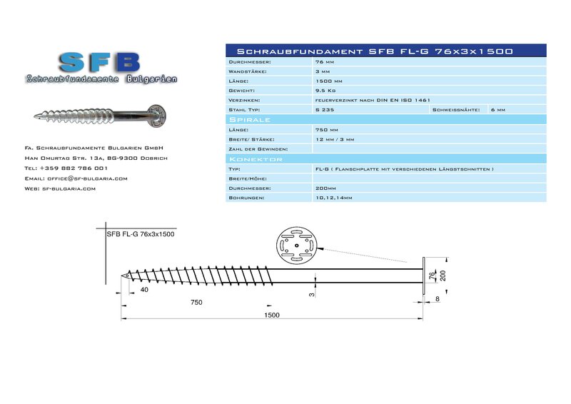 Suruburi fundatie / surub de pamant / manson de sol